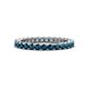 1 - Ellen 2.40 mm Blue Diamond Eternity Band 