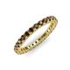 3 - Ellen 2.40 mm Smoky Quartz Eternity Band 