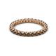 2 - Ellen 2.40 mm Smoky Quartz Eternity Band 
