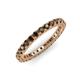 3 - Ellen 2.40 mm Smoky Quartz Eternity Band 