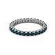 2 - Ellen 2.40 mm London Blue Topaz Eternity Band 