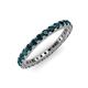 3 - Ellen 2.40 mm London Blue Topaz Eternity Band 