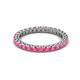 2 - Ellen 2.40 mm Pink Tourmaline Eternity Band 