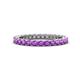 1 - Ellen 2.40 mm Amethyst Eternity Band 
