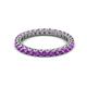 2 - Ellen 2.40 mm Amethyst Eternity Band 