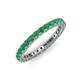 3 - Ellen 2.40 mm Emerald Eternity Band 