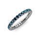 3 - Ellen 2.40 mm Blue Diamond Eternity Band 