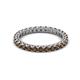 2 - Ellen 2.40 mm Smoky Quartz Eternity Band 