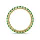 4 - Ellen 2.40 mm Emerald Eternity Band 