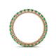4 - Ellen 2.40 mm Emerald Eternity Band 