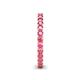 5 - Ellen 2.40 mm Pink Tourmaline Eternity Band 