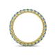4 - Ellen 2.40 mm Blue Topaz Eternity Band 