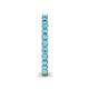 5 - Ellen 2.40 mm Blue Topaz Eternity Band 