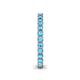 5 - Ellen 2.40 mm Blue Topaz Eternity Band 