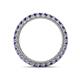 4 - Ellen 2.40 mm Iolite Eternity Band 