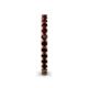5 - Ellen 2.40 mm Red Garnet Eternity Band 