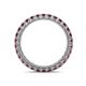 4 - Ellen 2.40 mm Rhodolite Garnet Eternity Band 