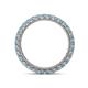 4 - Ellen 2.40 mm Aquamarine Eternity Band 