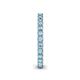 5 - Ellen 2.40 mm Aquamarine Eternity Band 