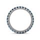 4 - Ellen 2.40 mm Blue Diamond Eternity Band 