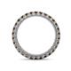 4 - Ellen 2.40 mm Smoky Quartz Eternity Band 