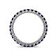 4 - Ellen 2.40 mm Blue Sapphire Eternity Band 