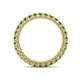 4 - Ellen 2.40 mm Green Garnet Eternity Band 