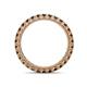 4 - Ellen 2.40 mm Smoky Quartz Eternity Band 