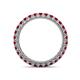 4 - Ellen 2.40 mm Ruby Eternity Band 