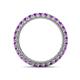 4 - Ellen 2.40 mm Amethyst Eternity Band 