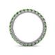 4 - Ellen 2.40 mm Green Garnet Eternity Band 