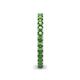 5 - Ellen 2.40 mm Green Garnet Eternity Band 