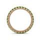 4 - Ellen 2.40 mm Green Garnet Eternity Band 