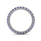4 - Ellen 2.40 mm Tanzanite Eternity Band 
