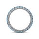 4 - Ellen 2.40 mm Blue Topaz Eternity Band 