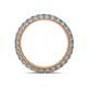 4 - Ellen 2.40 mm Blue Topaz Eternity Band 