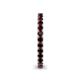 5 - Ellen 2.40 mm Red Garnet Eternity Band 