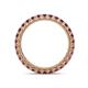 4 - Ellen 2.40 mm Rhodolite Garnet Eternity Band 