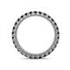 4 - Ellen 2.40 mm Black Diamond Eternity Band 