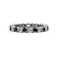 1 - Tiffany 2.80 mm Black and White Diamond Eternity Band 