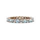 1 - Tiffany 2.80 mm Aquamarine and Diamond Eternity Band 