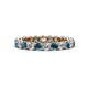 1 - Tiffany 2.80 mm Blue and White Diamond Eternity Band 