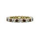1 - Tiffany 2.80 mm Smoky Quartz and Diamond Eternity Band 