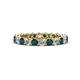 1 - Tiffany 2.80 mm London Blue Topaz and Diamond Eternity Band 