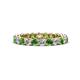 1 - Tiffany 2.80 mm Green Garnet and Diamond Eternity Band 