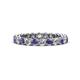 1 - Tiffany 2.80 mm Iolite and Diamond Eternity Band 