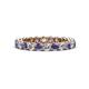1 - Tiffany 2.80 mm Iolite and Diamond Eternity Band 