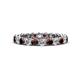 1 - Tiffany 2.80 mm Red Garnet and Diamond Eternity Band 