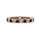 1 - Tiffany 2.80 mm Red Garnet and Diamond Eternity Band 