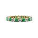1 - Tiffany 2.80 mm Emerald and Diamond Eternity Band 